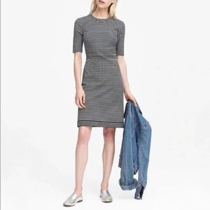 BR B&W gingham short dress - 12